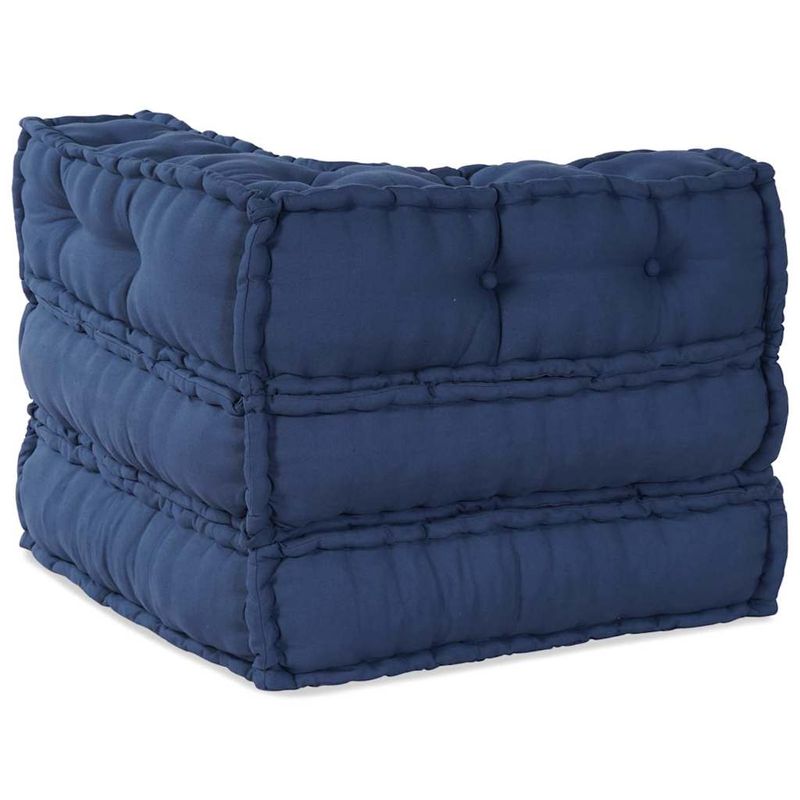 Casa si Gradina - Gradina si terasa - Mobilier exterior - Canapele si fotolii gradina - Fotoliu puf modular, indigo, 70x70x54 cm, textil - Infinity.ro