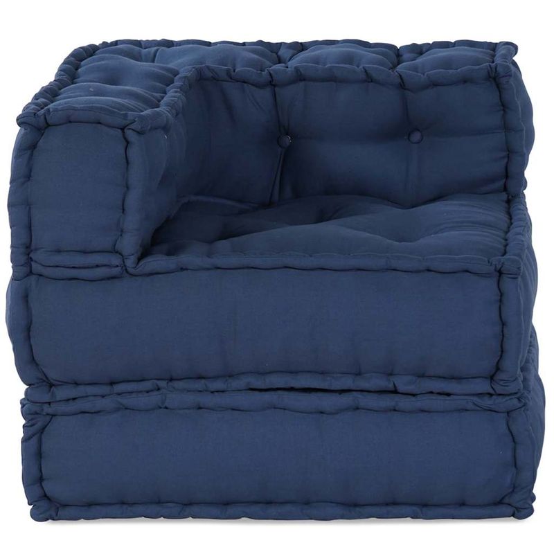 Casa si Gradina - Gradina si terasa - Mobilier exterior - Canapele si fotolii gradina - Fotoliu puf modular, indigo, 70x70x54 cm, textil - Infinity.ro