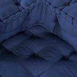 Casa si Gradina - Gradina si terasa - Mobilier exterior - Canapele si fotolii gradina - Fotoliu puf modular, indigo, 70x70x54 cm, textil - Infinity.ro