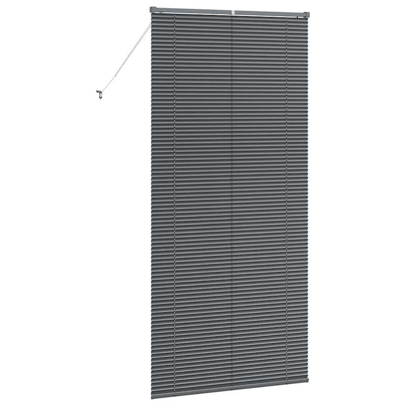 Casa si Gradina - Textile si covoare - Rulouri si jaluzele - Jaluzea pentru Fereastra Gri inchis 80 x 130 cm Aluminiu - Infinity.ro