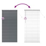 Casa si Gradina - Textile si covoare - Rulouri si jaluzele - Jaluzea pentru Fereastra Gri inchis 80 x 130 cm Aluminiu - Infinity.ro