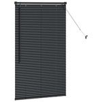 Casa si Gradina - Textile si covoare - Rulouri si jaluzele - Jaluzea pentru Fereastra cu perdele Altele Manual Negru 80 x 130 cm Aluminiu - Infinity.ro