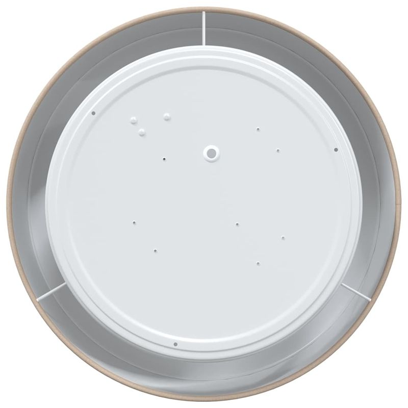 Casa si Gradina - Corpuri si surse de iluminat - Veioze si lampi - Lampi de veghe - Lustra, taupe, montaj incastrat, Ø 30 cm, tesatura, E27 - Infinity.ro