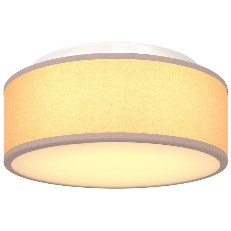 Casa si Gradina - Corpuri si surse de iluminat - Veioze si lampi - Lampi de veghe - Lustra, taupe, montaj incastrat, Ø 30 cm, tesatura, E27 - Infinity.ro