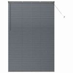 Casa si Gradina - Textile si covoare - Rulouri si jaluzele - Jaluzea pentru Fereastra Gri inchis 140 x 220 cm Aluminiu - Infinity.ro