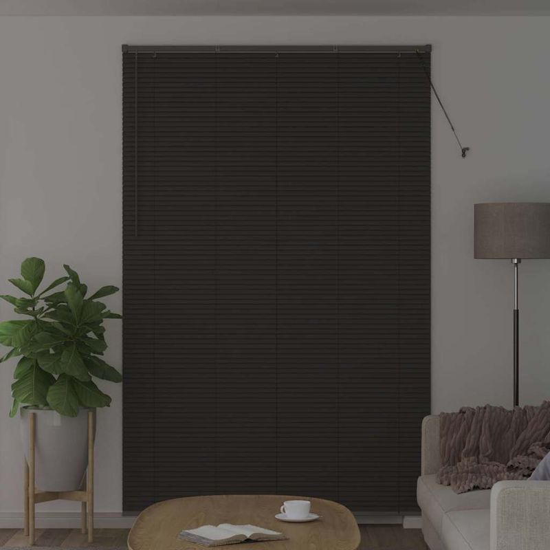 Casa si Gradina - Textile si covoare - Rulouri si jaluzele - Jaluzea pentru Fereastra Gri inchis 140 x 220 cm Aluminiu - Infinity.ro