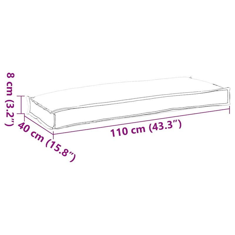 Casa si Gradina - Gradina si terasa - Mobilier exterior - Perne decorative exterior - Perna pentru paleti pentru banca taupe 110x40x8 cm din tesatura Oxford - Infinity.ro