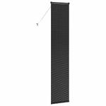 Casa si Gradina - Textile si covoare - Rulouri si jaluzele - Jaluzea pentru Fereastra cu perdele Altele Manual Negru 40 x 220 cm Aluminiu - Infinity.ro