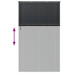 Casa si Gradina - Textile si covoare - Rulouri si jaluzele - Jaluzea pentru Fereastra cu perdele Altele Manual Negru 80 x 130 cm Aluminiu - Infinity.ro
