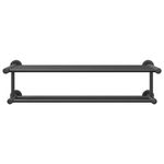 Casa si Gradina - Sanitare - Suporturi si accesorii baie - Suporturi baie - Suport pentru prosoape Negru 61 x 23 x 17 cm Otel inoxidabil - Infinity.ro