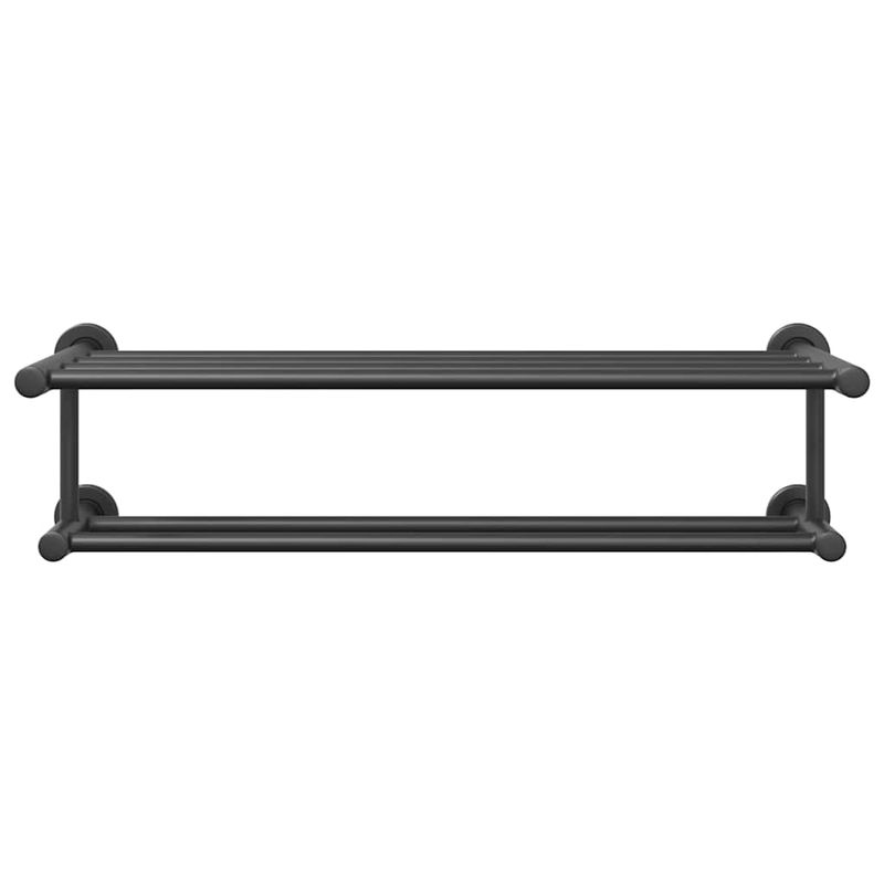 Casa si Gradina - Sanitare - Suporturi si accesorii baie - Suporturi baie - Suport pentru prosoape Negru 61 x 23 x 17 cm Otel inoxidabil - Infinity.ro
