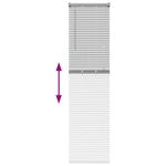 Casa si Gradina - Textile si covoare - Rulouri si jaluzele - Jaluzea pentru Fereastra Argintiu 80 x 130 cm Aluminiu - Infinity.ro
