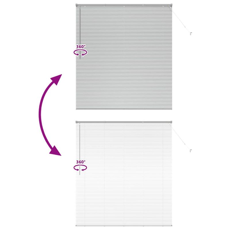 Casa si Gradina - Textile si covoare - Rulouri si jaluzele - Jaluzea pentru Fereastra Argintiu 160 x 175 cm Aluminiu - Infinity.ro