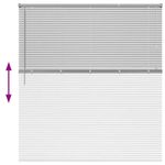 Casa si Gradina - Textile si covoare - Rulouri si jaluzele - Jaluzea pentru Fereastra Argintiu 160 x 175 cm Aluminiu - Infinity.ro