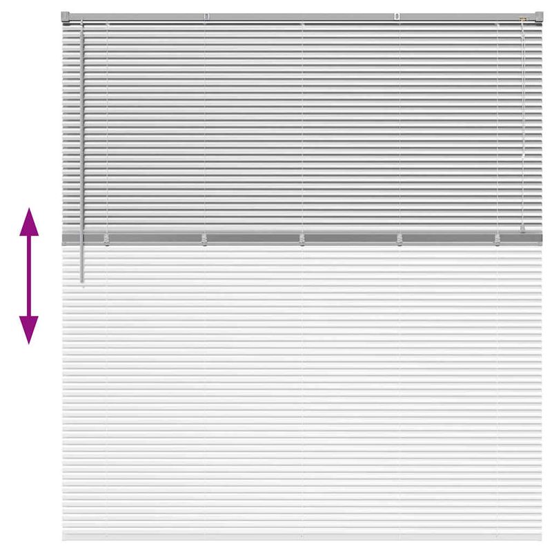 Casa si Gradina - Textile si covoare - Rulouri si jaluzele - Jaluzea pentru Fereastra Argintiu 160 x 175 cm Aluminiu - Infinity.ro