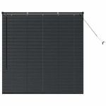 Casa si Gradina - Textile si covoare - Rulouri si jaluzele - Jaluzea pentru Fereastra cu perdele Altele Manual Negru 80 x 130 cm Aluminiu - Infinity.ro