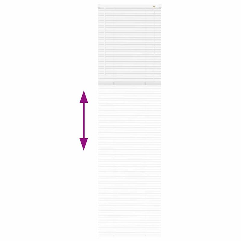 Casa si Gradina - Textile si covoare - Rulouri si jaluzele - Jaluzea pentru Fereastra cu perdele Altele Manual Alb 60 x 220 cm Aluminiu - Infinity.ro