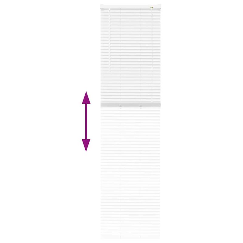 Casa si Gradina - Textile si covoare - Rulouri si jaluzele - Jaluzea pentru Fereastra cu perdele Altele Manual Alb 80 x 130 cm Aluminiu - Infinity.ro