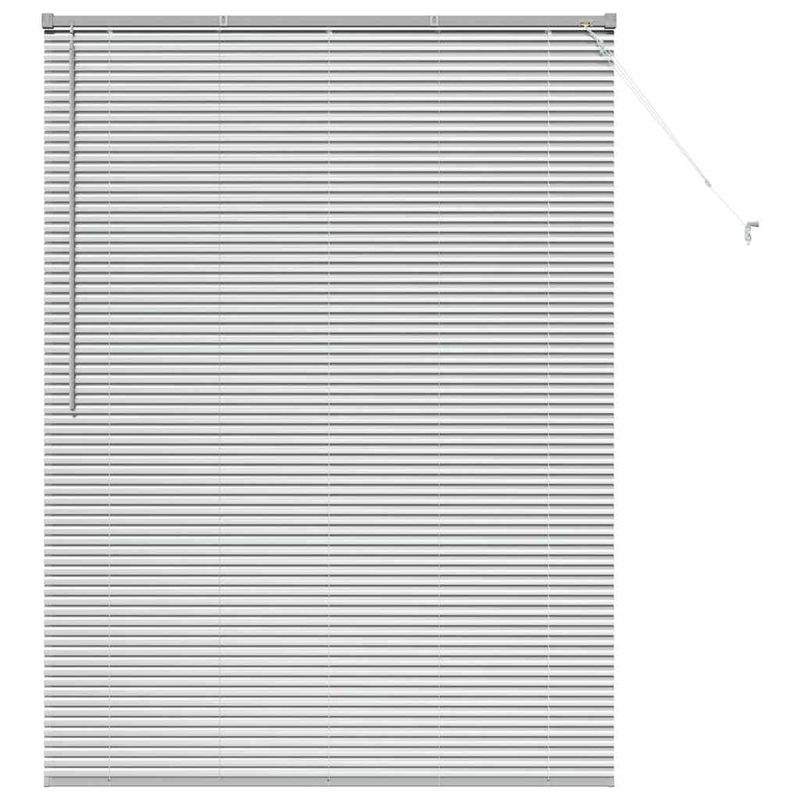 Casa si Gradina - Textile si covoare - Rulouri si jaluzele - Jaluzea pentru Fereastra Argintiu 125 x 175 cm Aluminiu - Infinity.ro