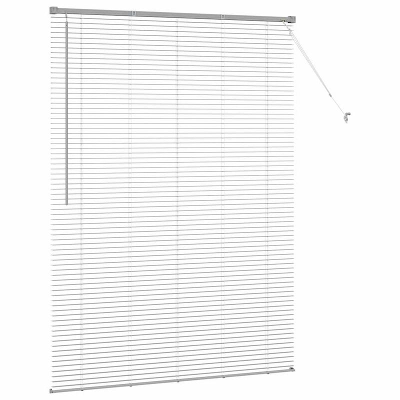 Casa si Gradina - Textile si covoare - Rulouri si jaluzele - Jaluzea pentru Fereastra Argintiu 125 x 175 cm Aluminiu - Infinity.ro