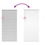 Casa si Gradina - Textile si covoare - Rulouri si jaluzele - Jaluzea pentru Fereastra Argintiu 80 x 130 cm Aluminiu - Infinity.ro