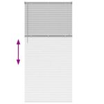 Casa si Gradina - Textile si covoare - Rulouri si jaluzele - Jaluzea pentru Fereastra Argintiu 80 x 130 cm Aluminiu - Infinity.ro