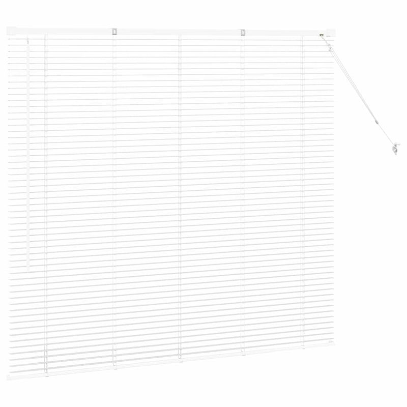 Casa si Gradina - Textile si covoare - Rulouri si jaluzele - Jaluzea pentru Fereastra cu perdele Altele Manual Alb 80 x 130 cm Aluminiu - Infinity.ro