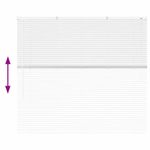 Casa si Gradina - Textile si covoare - Rulouri si jaluzele - Jaluzea pentru Fereastra cu perdele Altele Manual Alb 80 x 130 cm Aluminiu - Infinity.ro