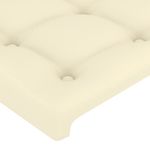 Casa si Gradina - Mobilier - Paturi si accesorii - Paturi - Cadru de pat cu tablie, crem, 160x200 cm, piele ecologica - Infinity.ro