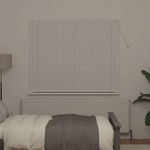 Casa si Gradina - Textile si covoare - Rulouri si jaluzele - Jaluzea pentru Fereastra cu perdele Altele Manual Alb 80 x 130 cm Aluminiu - Infinity.ro