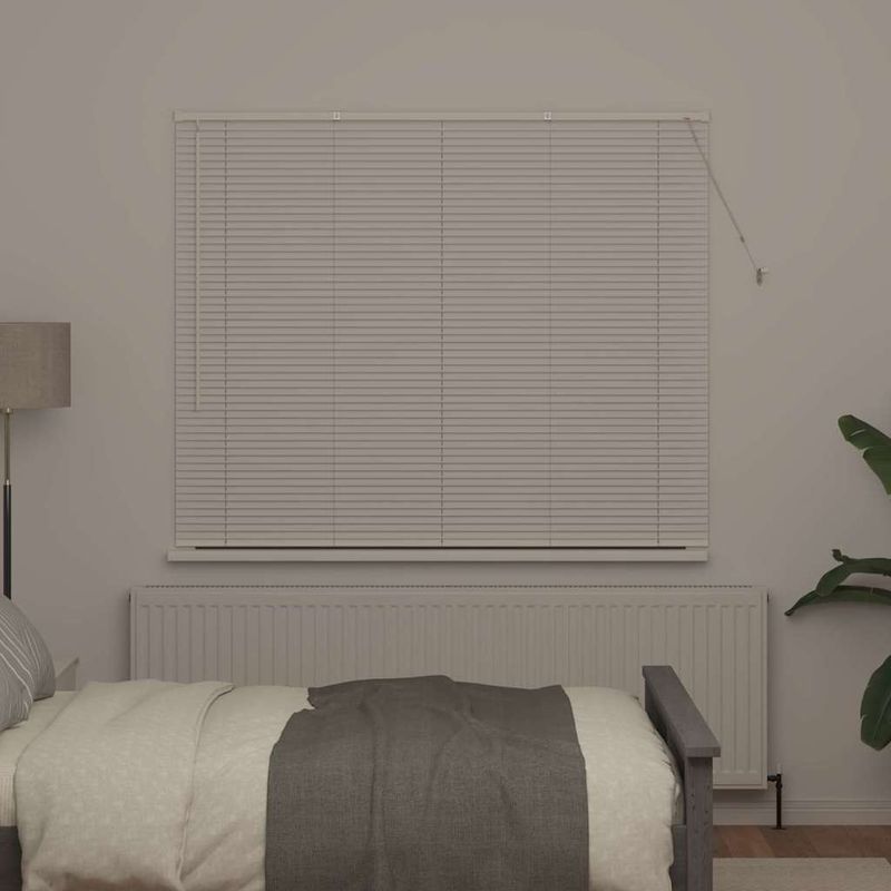 Casa si Gradina - Textile si covoare - Rulouri si jaluzele - Jaluzea pentru Fereastra cu perdele Altele Manual Alb 80 x 130 cm Aluminiu - Infinity.ro