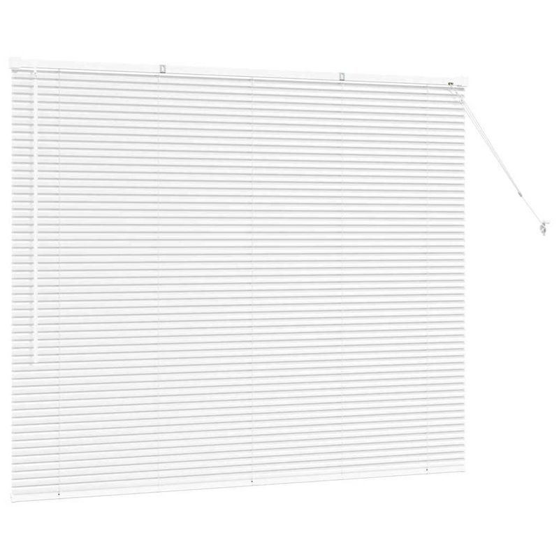 Casa si Gradina - Textile si covoare - Rulouri si jaluzele - Jaluzea pentru Fereastra cu perdele Altele Manual Alb 80 x 130 cm Aluminiu - Infinity.ro