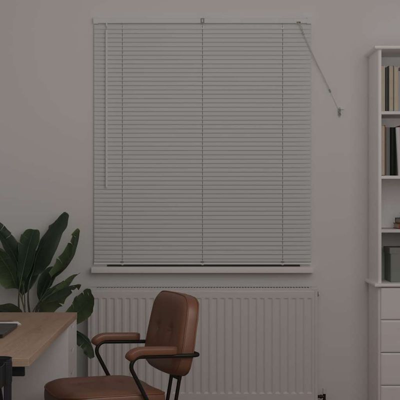 Casa si Gradina - Textile si covoare - Rulouri si jaluzele - Jaluzea pentru Fereastra cu perdele Altele Manual Alb 120 x 175 cm Aluminiu - Infinity.ro