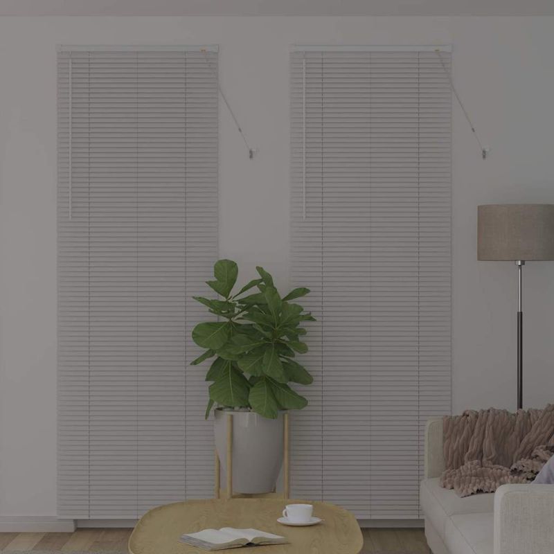 Casa si Gradina - Textile si covoare - Rulouri si jaluzele - Jaluzea pentru Fereastra cu perdele Altele Manual Alb 80 x 130 cm Aluminiu - Infinity.ro