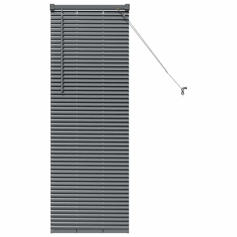 Casa si Gradina - Textile si covoare - Rulouri si jaluzele - Jaluzea pentru Fereastra Gri inchis 80 x 130 cm Aluminiu - Infinity.ro