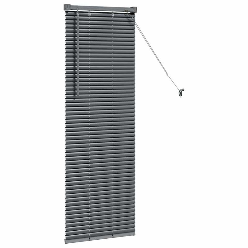 Casa si Gradina - Textile si covoare - Rulouri si jaluzele - Jaluzea pentru Fereastra Gri inchis 80 x 130 cm Aluminiu - Infinity.ro