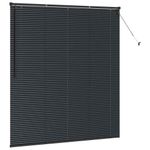 Casa si Gradina - Textile si covoare - Rulouri si jaluzele - Jaluzea pentru Fereastra cu perdele Altele Manual Negru 160 x 175 cm Aluminiu - Infinity.ro