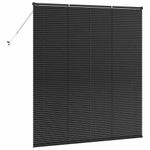 Casa si Gradina - Textile si covoare - Rulouri si jaluzele - Jaluzea pentru Fereastra cu perdele Altele Manual Negru 160 x 175 cm Aluminiu - Infinity.ro