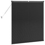 Casa si Gradina - Textile si covoare - Rulouri si jaluzele - Jaluzea pentru Fereastra cu perdele Altele Manual Negru 80 x 130 cm Aluminiu - Infinity.ro