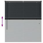 Casa si Gradina - Textile si covoare - Rulouri si jaluzele - Jaluzea pentru Fereastra cu perdele Altele Manual Negru 80 x 130 cm Aluminiu - Infinity.ro