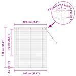 Casa si Gradina - Textile si covoare - Rulouri si jaluzele - Jaluzea pentru Fereastra Gri inchis 100 x 130 cm Aluminiu - Infinity.ro