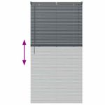 Casa si Gradina - Textile si covoare - Rulouri si jaluzele - Jaluzea pentru Fereastra Gri inchis 80 x 130 cm Aluminiu - Infinity.ro