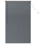 Casa si Gradina - Textile si covoare - Rulouri si jaluzele - Jaluzea pentru Fereastra Gri inchis 100 x 175 cm Aluminiu - Infinity.ro