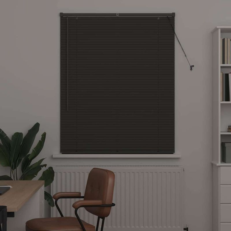 Casa si Gradina - Textile si covoare - Rulouri si jaluzele - Jaluzea pentru Fereastra Gri inchis 100 x 175 cm Aluminiu - Infinity.ro