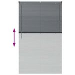 Casa si Gradina - Textile si covoare - Rulouri si jaluzele - Jaluzea pentru Fereastra Gri inchis 100 x 175 cm Aluminiu - Infinity.ro