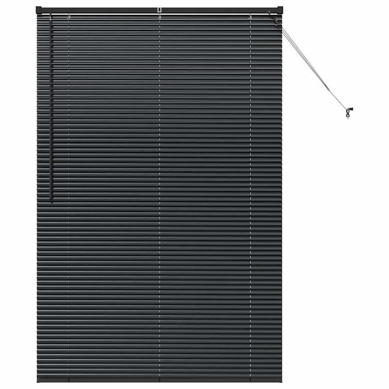 Casa si Gradina - Textile si covoare - Rulouri si jaluzele - Jaluzea pentru Fereastra cu perdele Altele Manual Negru 80 x 130 cm Aluminiu - Infinity.ro