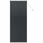 Casa si Gradina - Textile si covoare - Rulouri si jaluzele - Jaluzea pentru Fereastra cu perdele Altele Manual Negru 80 x 130 cm Aluminiu - Infinity.ro