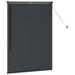 Casa si Gradina - Textile si covoare - Rulouri si jaluzele - Jaluzea pentru Fereastra cu perdele Altele Manual Negru 80 x 130 cm Aluminiu - Infinity.ro