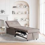Casa si Gradina - Mobilier - Canapele si coltare - Canapele - Canapea Pat 3 in 1 cu Design in Tesatura Taupe - Infinity.ro