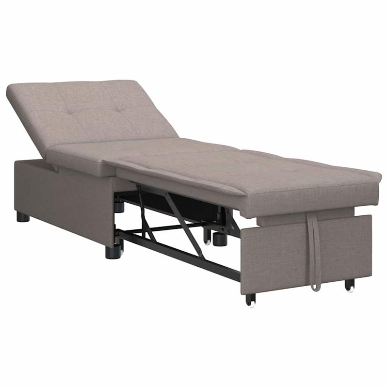 Casa si Gradina - Mobilier - Canapele si coltare - Canapele - Canapea Pat 3 in 1 cu Design in Tesatura Taupe - Infinity.ro